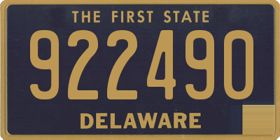 DE license plate 922490
