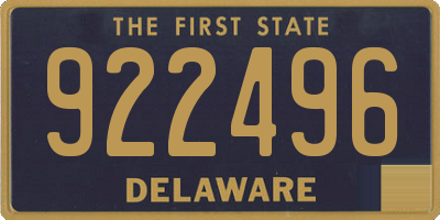 DE license plate 922496