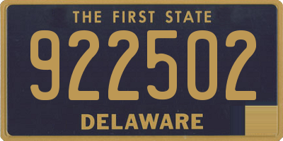 DE license plate 922502