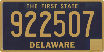 DE license plate 922507