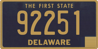 DE license plate 92251