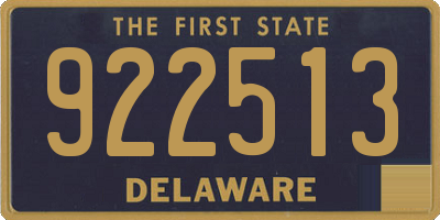 DE license plate 922513