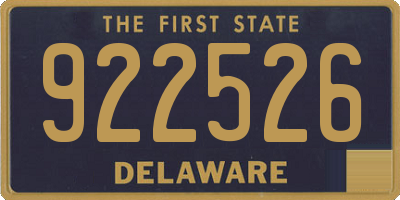 DE license plate 922526