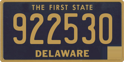 DE license plate 922530