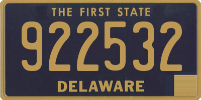 DE license plate 922532