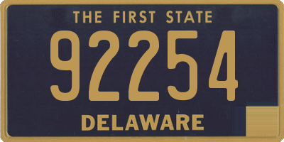 DE license plate 92254