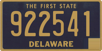 DE license plate 922541