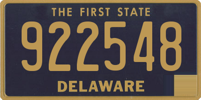 DE license plate 922548