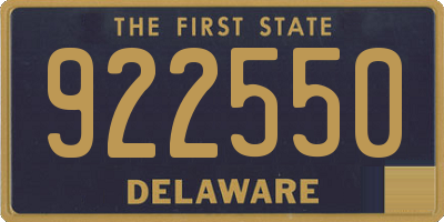 DE license plate 922550