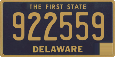 DE license plate 922559
