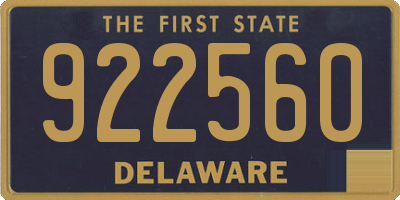 DE license plate 922560