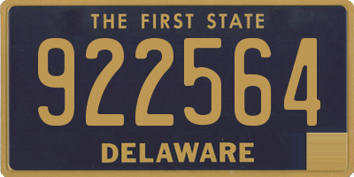 DE license plate 922564