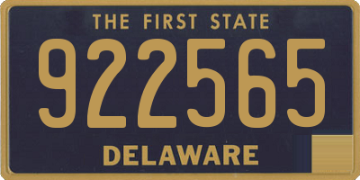 DE license plate 922565