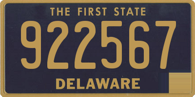 DE license plate 922567