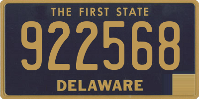 DE license plate 922568