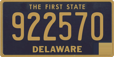 DE license plate 922570