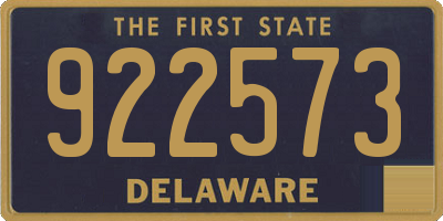 DE license plate 922573