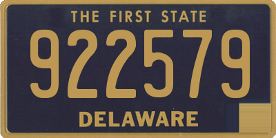 DE license plate 922579