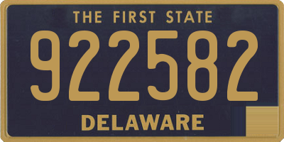 DE license plate 922582