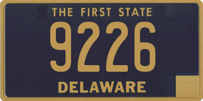 DE license plate 9226