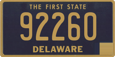 DE license plate 92260