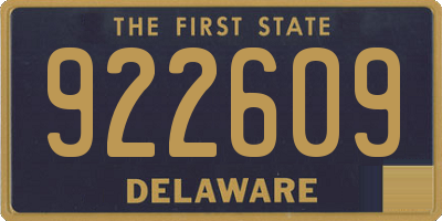 DE license plate 922609