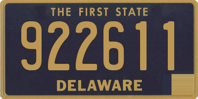 DE license plate 922611