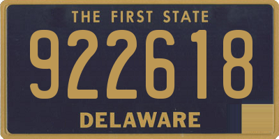 DE license plate 922618