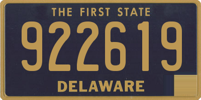 DE license plate 922619