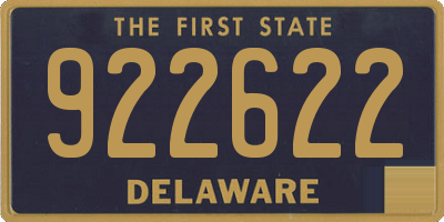 DE license plate 922622