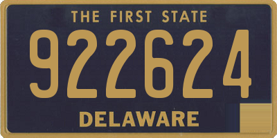 DE license plate 922624