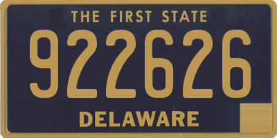 DE license plate 922626