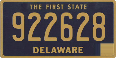 DE license plate 922628