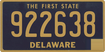 DE license plate 922638