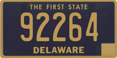 DE license plate 92264