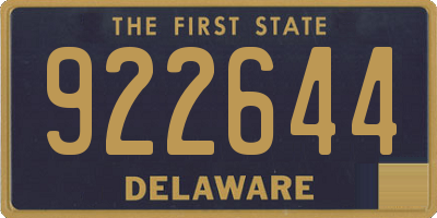 DE license plate 922644