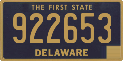 DE license plate 922653