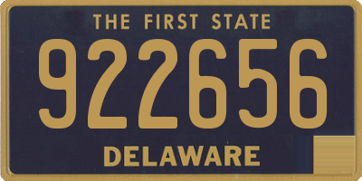 DE license plate 922656