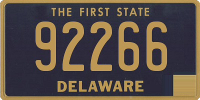 DE license plate 92266