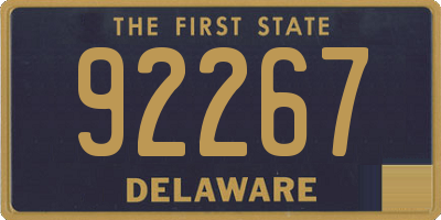 DE license plate 92267