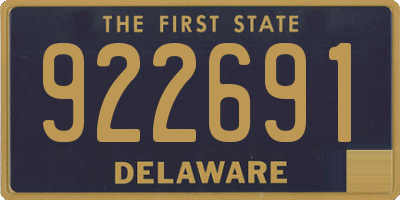 DE license plate 922691
