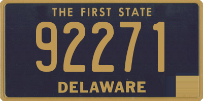DE license plate 92271