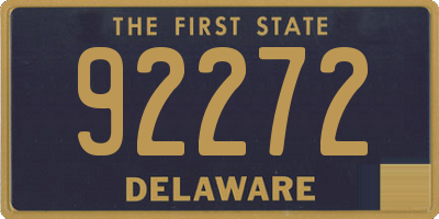 DE license plate 92272