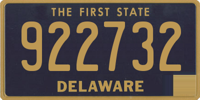 DE license plate 922732
