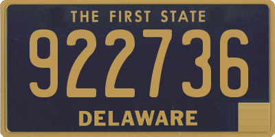DE license plate 922736