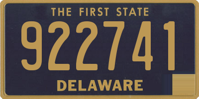 DE license plate 922741