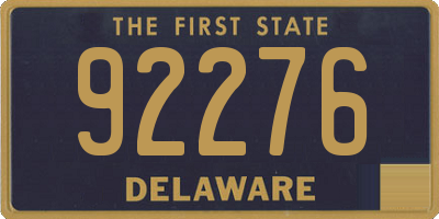 DE license plate 92276