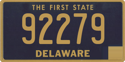 DE license plate 92279