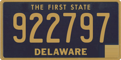 DE license plate 922797