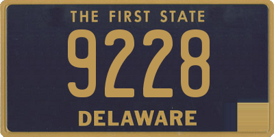 DE license plate 9228